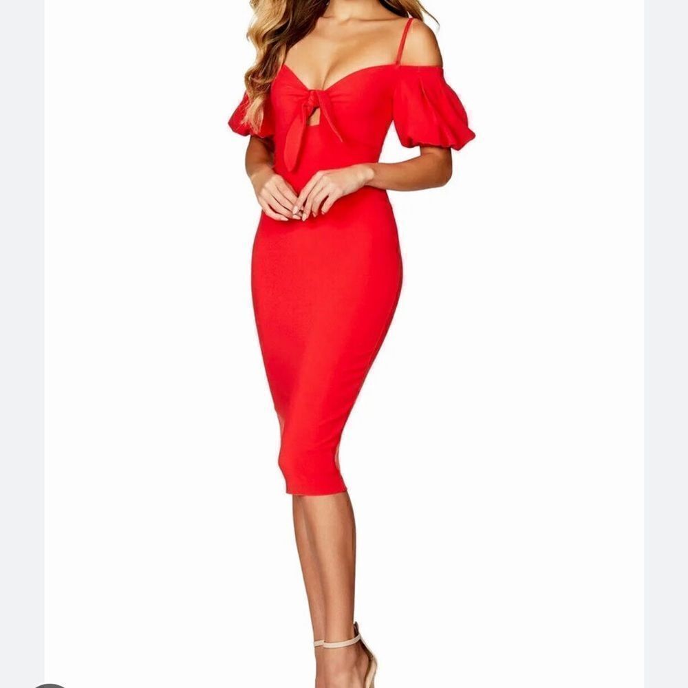 New Nookie Belle Mini dress in Red XS